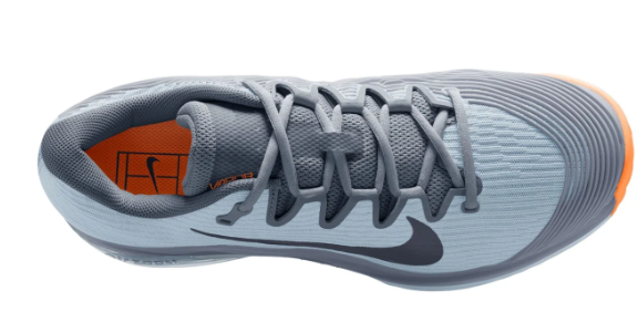 Nike Vapor 12 Clay Court Tennis Shoes – Ashen Slate / Obsidian / Light Armory Blue