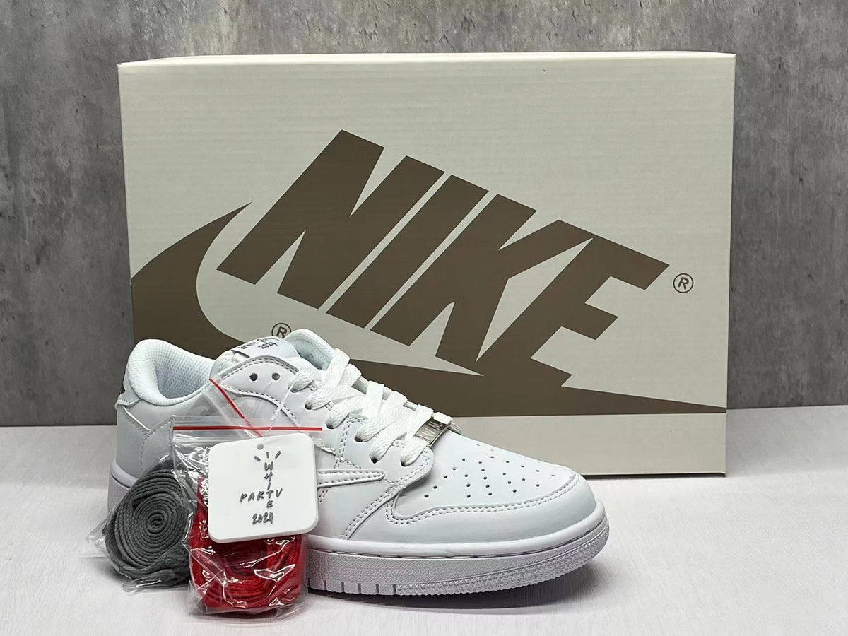 Travis Scott x Air Jordan 1 Low OG SP - All-White Reverse Swoosh