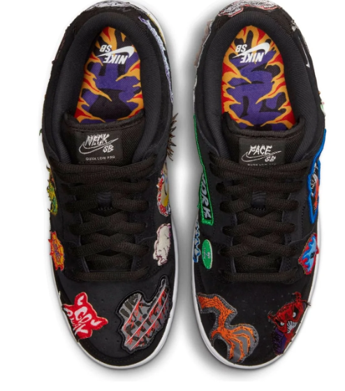 Nike SB x Neckface Dunk Low Pro 'Black' | DQ4488-001