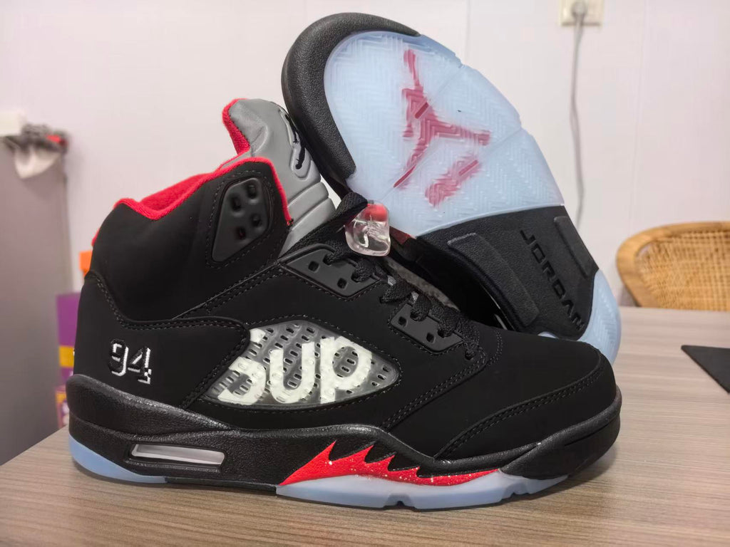 Air Jordan 5 - Black / Red Collaboration