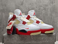 Air Jordan 4 - Vermilion Red Collaboration Sneakers