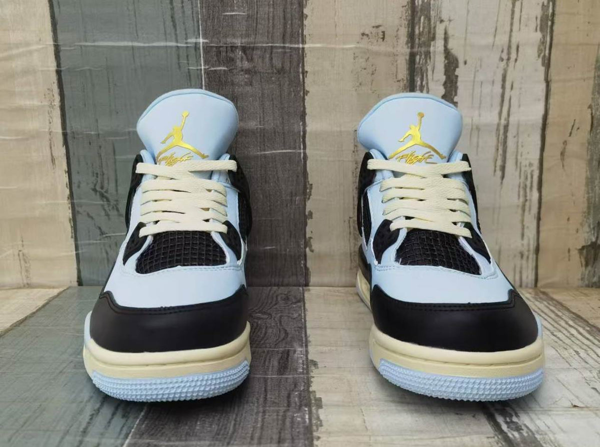 Air Jordan 4 - Light Blue / Black Men's Shoes
