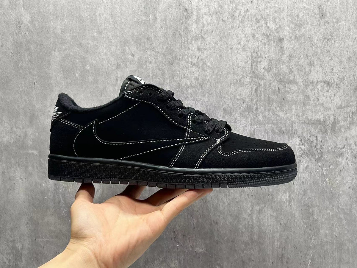 Travis Scott x Air Jordan 1 Low OG SP 'Black Phantom' - Reverse Swoosh