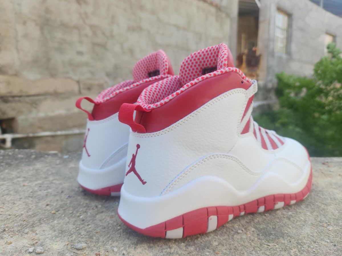 Air Jordan 10 - White / Grey / Red Sneakers