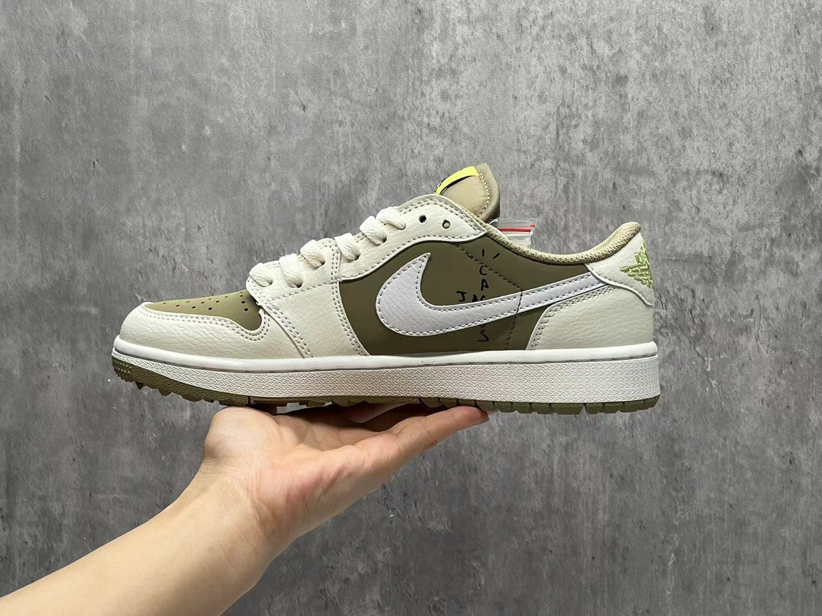 Travis Scott x Air Jordan 1 Low OG SP Golf - Reverse Swoosh