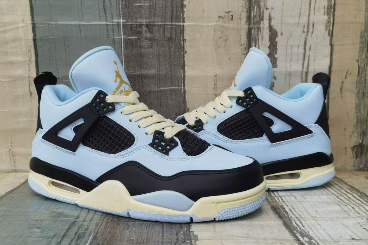 Air Jordan 4 - Light Blue / Black Men's Shoes