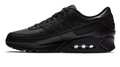 Men's Nike Air Max 90 LTR Leather Sneakers – Triple Black (131)