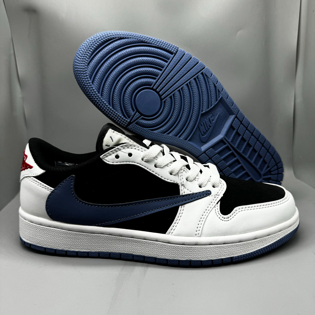 Travis Scott x Air Jordan 1 Retro Low OG SP 'Lightning' - White / Black / Blue