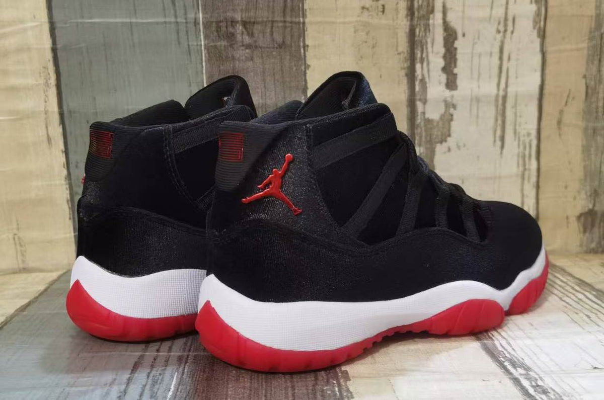 Air Jordan 11 - Black / Red Velvet Unisex Sneakers