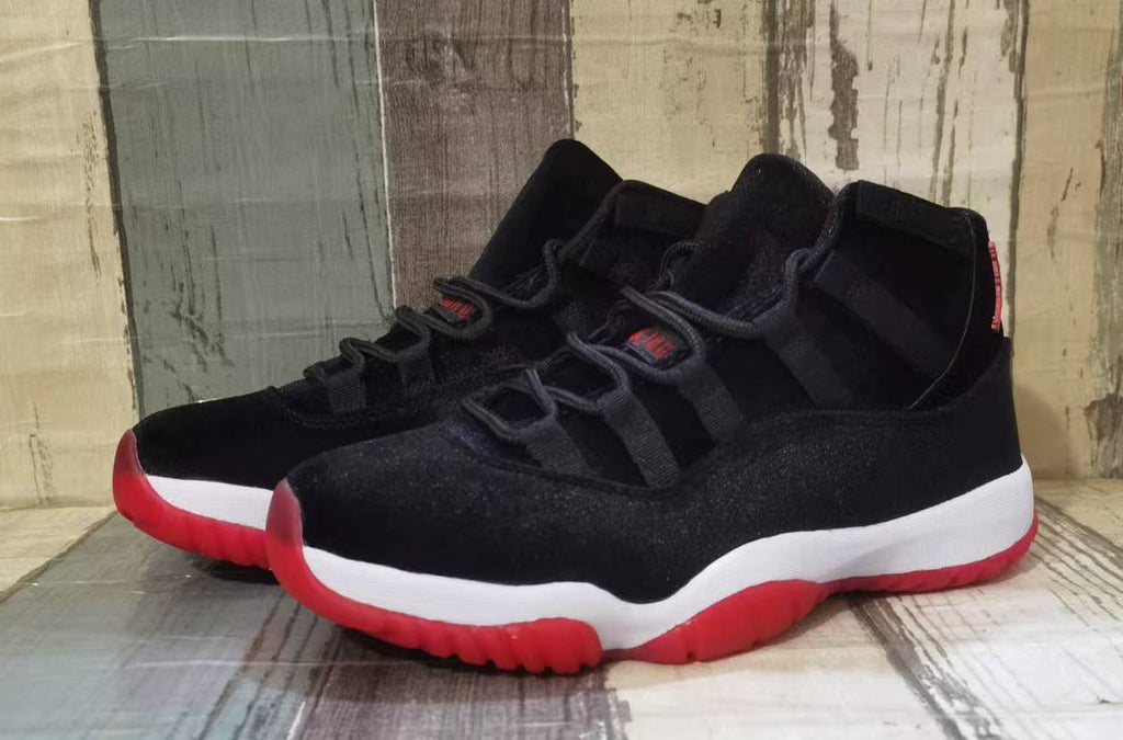 Air Jordan 11 - Black / Red Velvet Unisex Sneakers