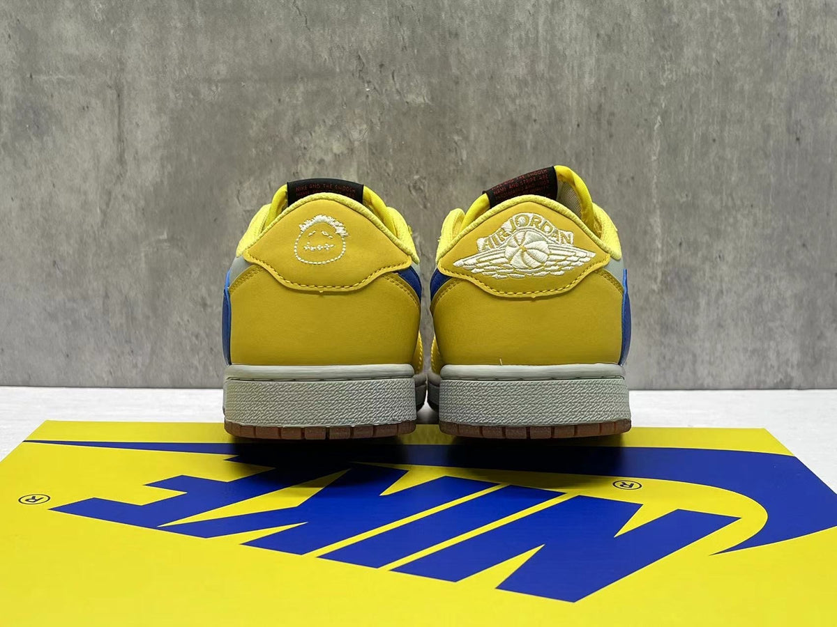 Travis Scott x Air Jordan 1 Low OG SP 'Reverse Swoosh 8.0' - White / Yellow