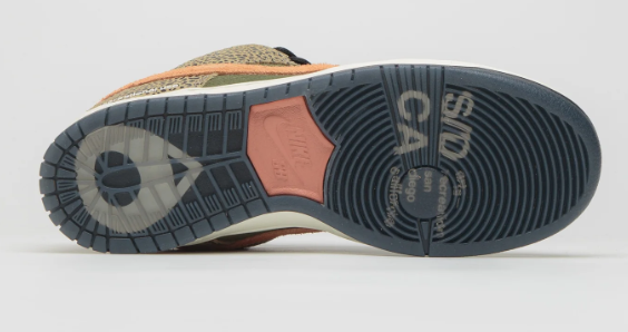 Nike SB x Arts-Rec Dunk Low Pro | Khaki / Amber Brown / Rough Green / Rust Pink