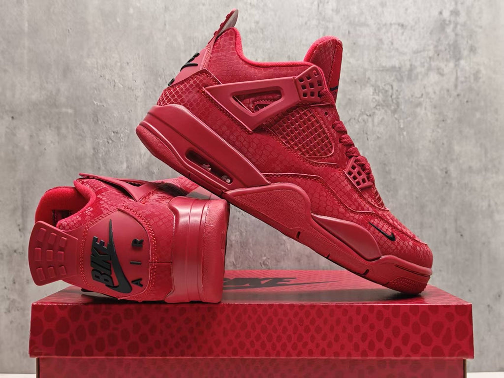 Nigel Sylvester x Air Jordan 4 'Red Mamba' - Red / Black