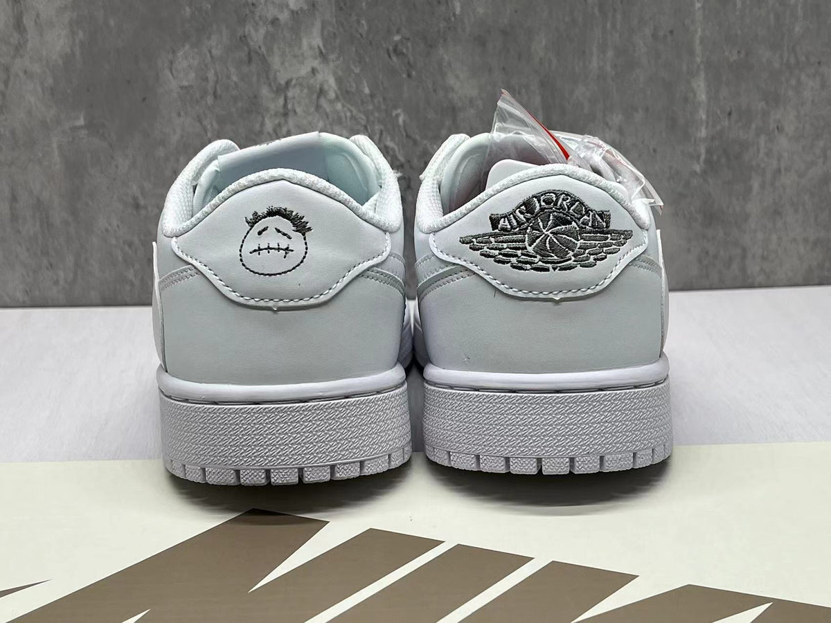 Travis Scott x Air Jordan 1 Low OG SP - All-White Reverse Swoosh