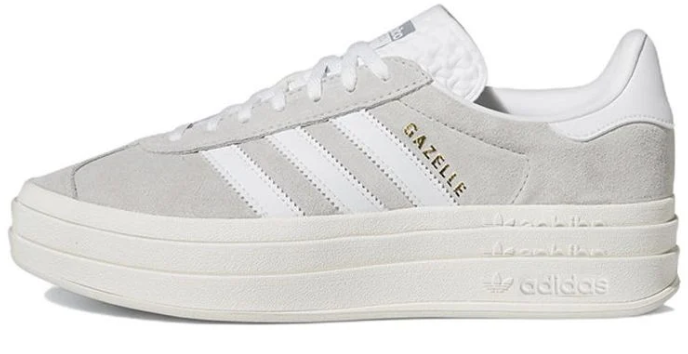 adidas Gazelle Bold 'Grey White' Women's Shoes (HQ6893)