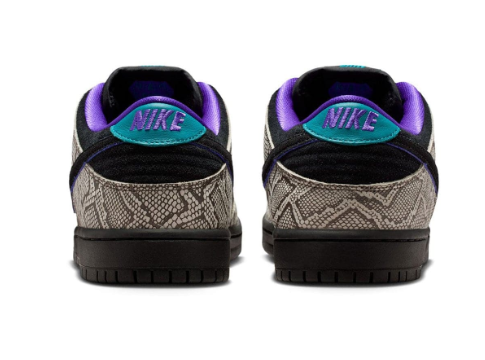Nike SB Dunk Low Dashawn Jordan 'Snakeskin' – Black / Fierce Purple