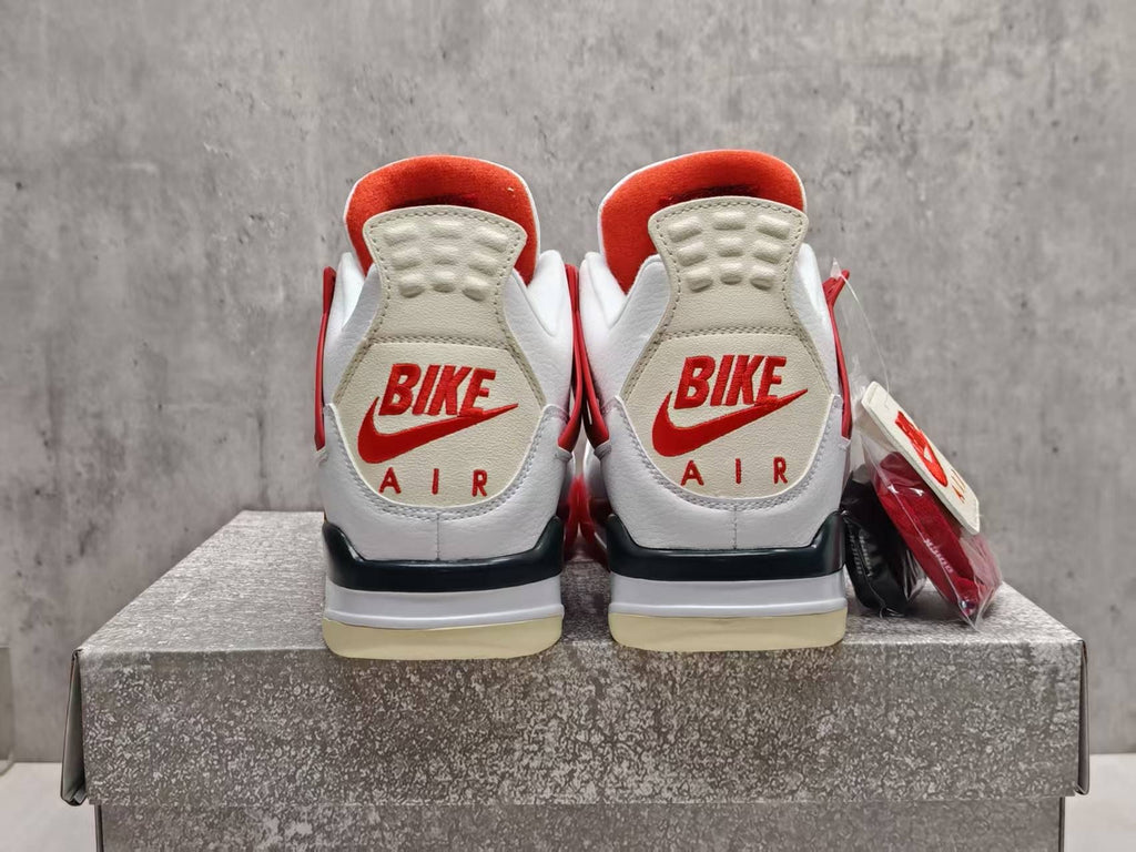 Air Jordan 4 - Vermilion Red Collaboration Sneakers