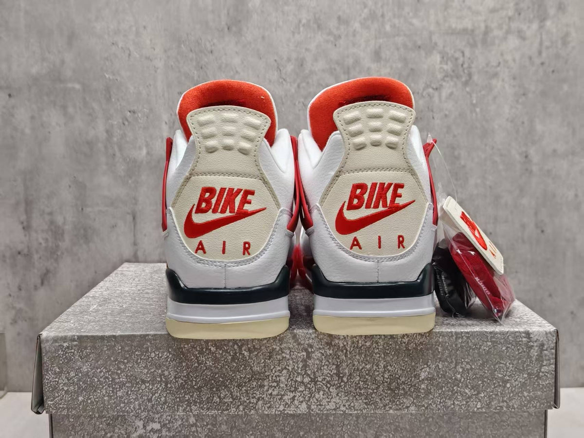 Air Jordan 4 - Vermilion Red Collaboration Sneakers