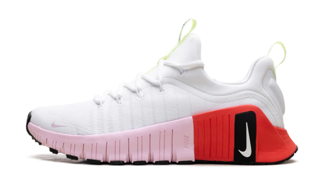 Free Metcon 6 Women's Training Shoes – White/Pink – IB4526-100