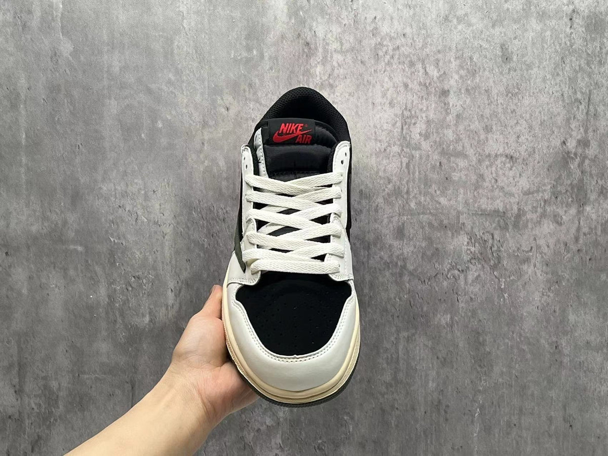 Travis Scott x Air Jordan 1 Low OG SP 'Reverse Swoosh 5.0' - Black / Olive