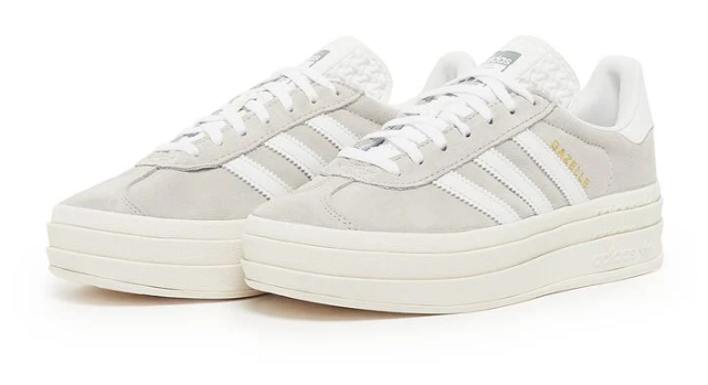 adidas Gazelle Bold 'Grey White' Women's Shoes (HQ6893)