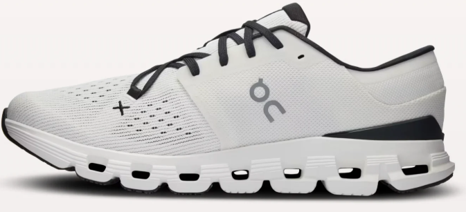 Men's On Cloud X 4 Shoes – White/Black | Clearance