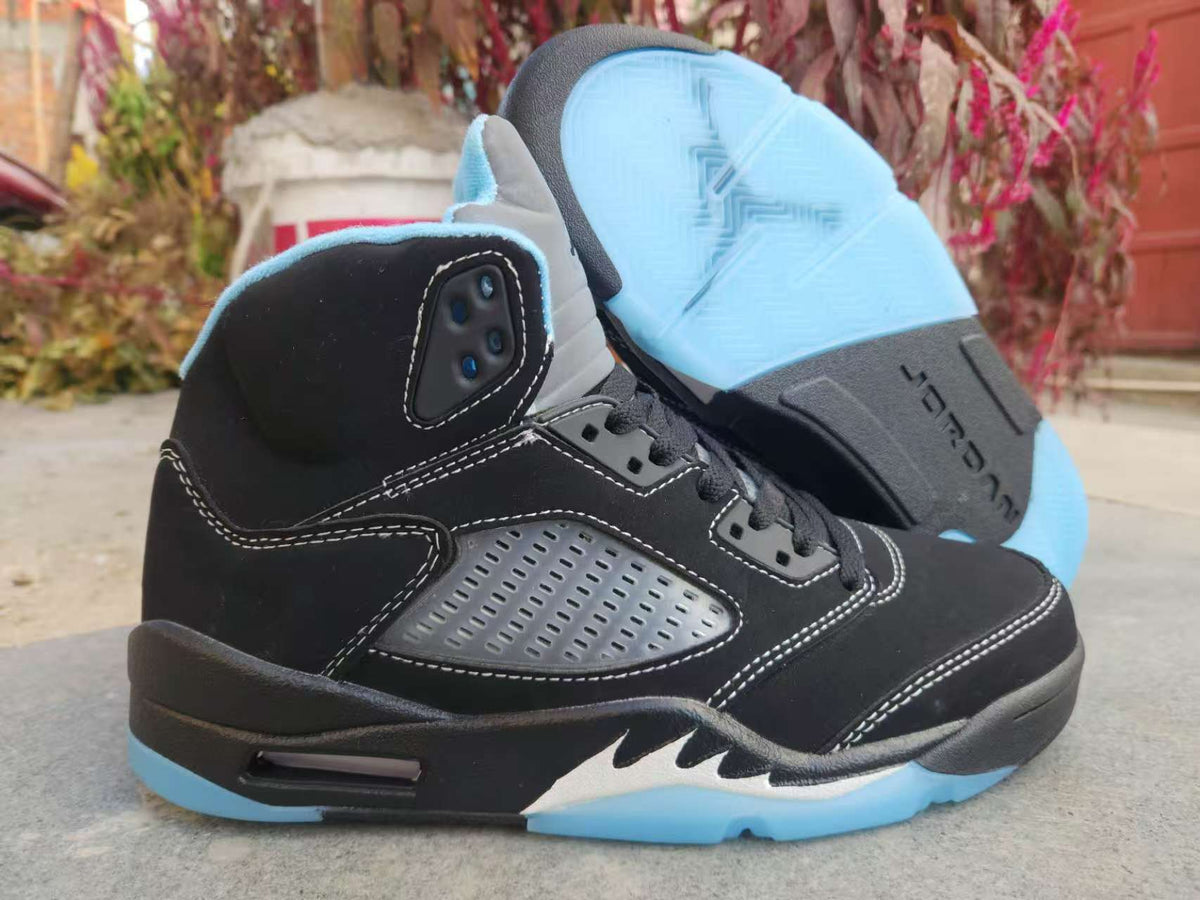 Air Jordan 5 - Black / University Blue