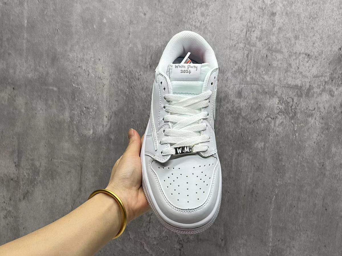 Travis Scott x Air Jordan 1 Low OG SP - All-White Reverse Swoosh