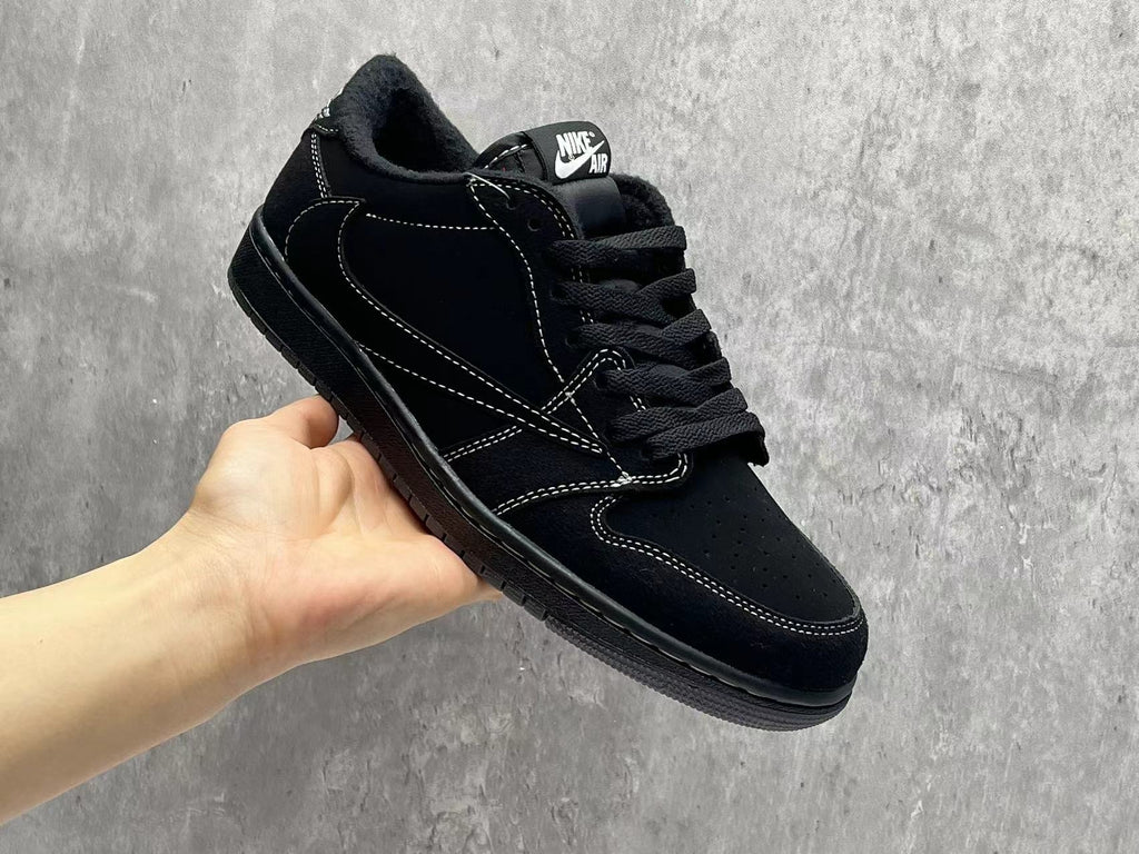 Travis Scott x Air Jordan 1 Low OG SP 'Black Phantom' - Reverse Swoosh